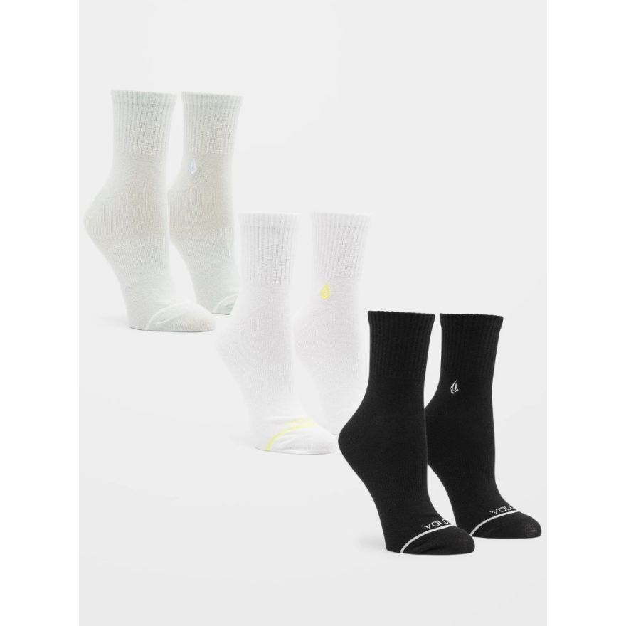 Women's Volcom The New Crew 3pk Women's Volcom The New Crew 3pk