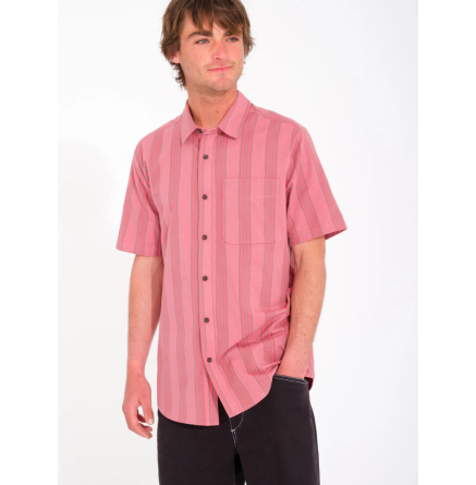 Men's Volcom Newbar Stripe Shirt Ss