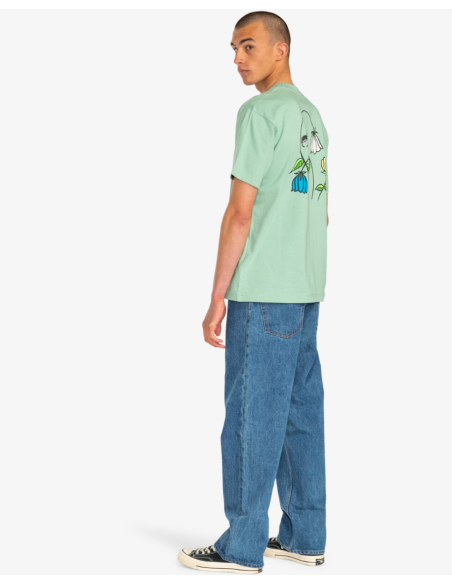 Men's Rvca Flower Skull T-Shirt