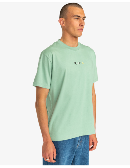 Men's Rvca Flower Skull T-Shirt