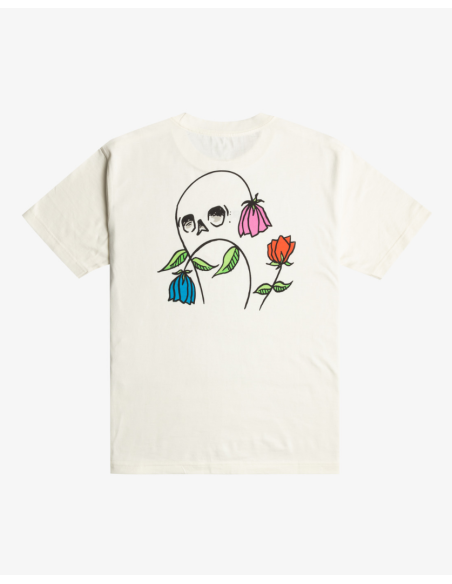 Men's Rvca Flower Skull T-Shirt