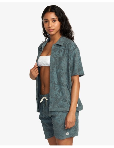 Men's Rvca Palms Down Shirt Ss