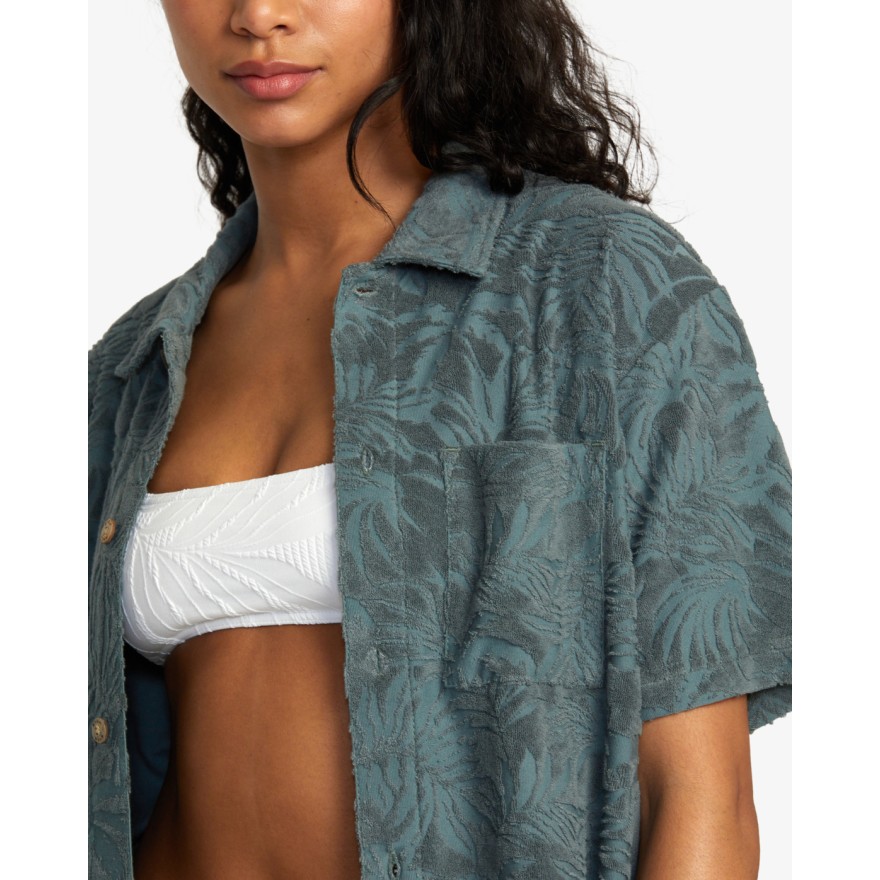 Men's Rvca Palms Down Shirt Ss