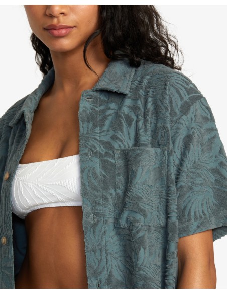 Men's Rvca Palms Down Shirt Ss