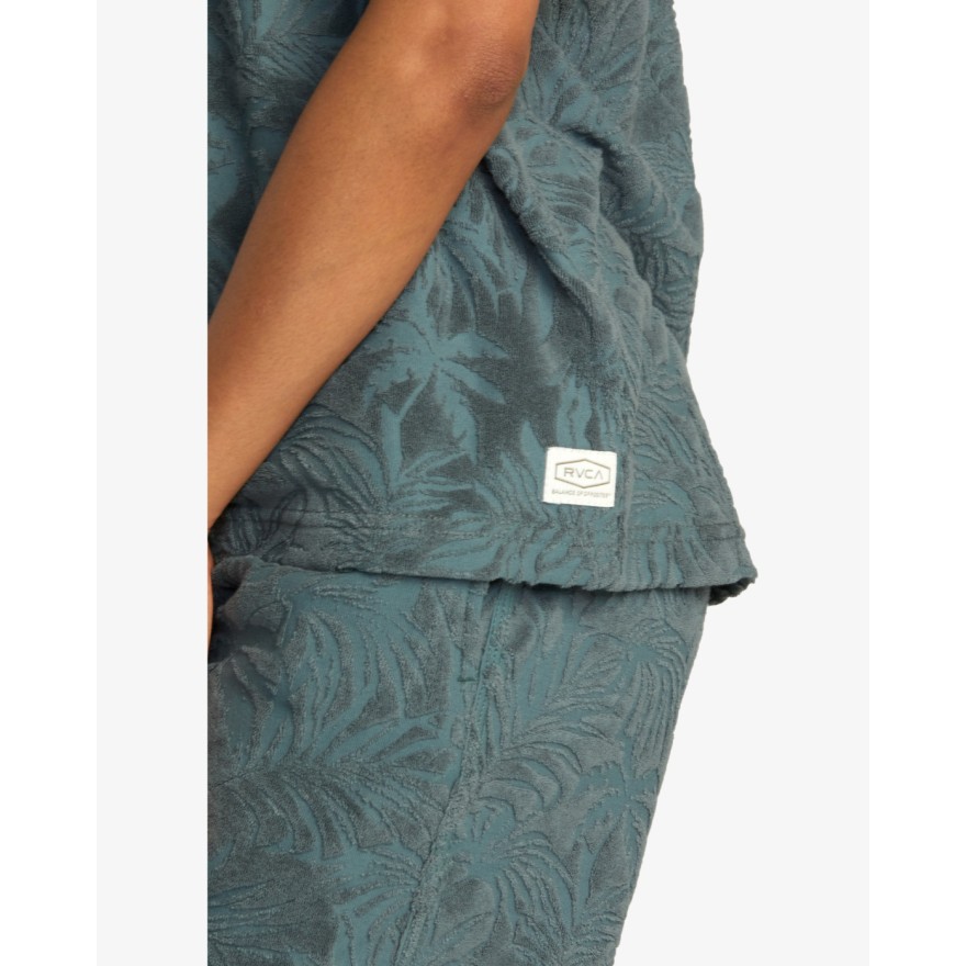 Men's Rvca Palms Down Shirt Ss