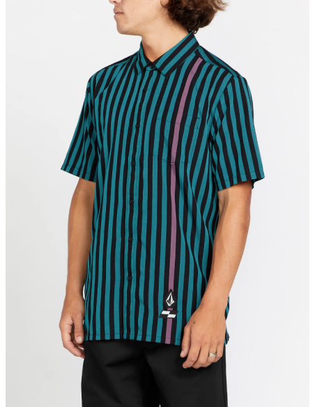 Men's Volcom Schroff X Volcom Stripe Shirt Ss