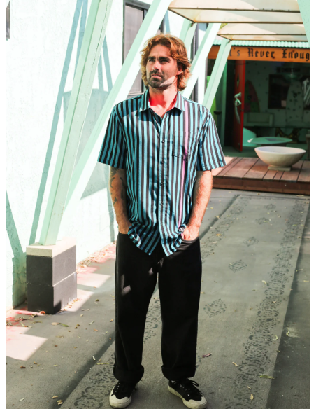 Men's Volcom Schroff X Volcom Stripe Shirt Ss