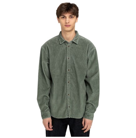 Men's Element Tree Icon Cord Shirt Ls