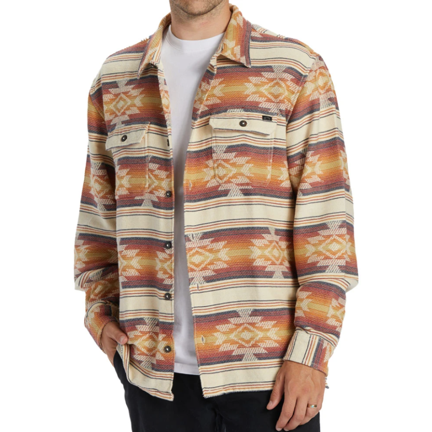 Men's Billabong Offshore Jacquard Flannel Shirt LsNEW3