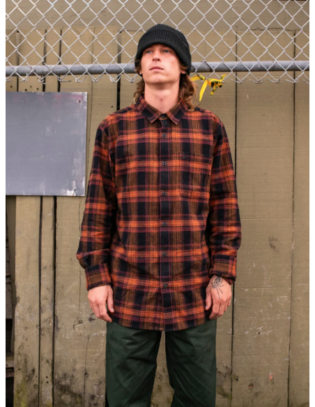 Men's Volcom Baystone Flannel Long Sleeve
