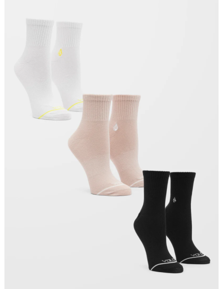 Women's Volcom The New Crew Sock 3PK