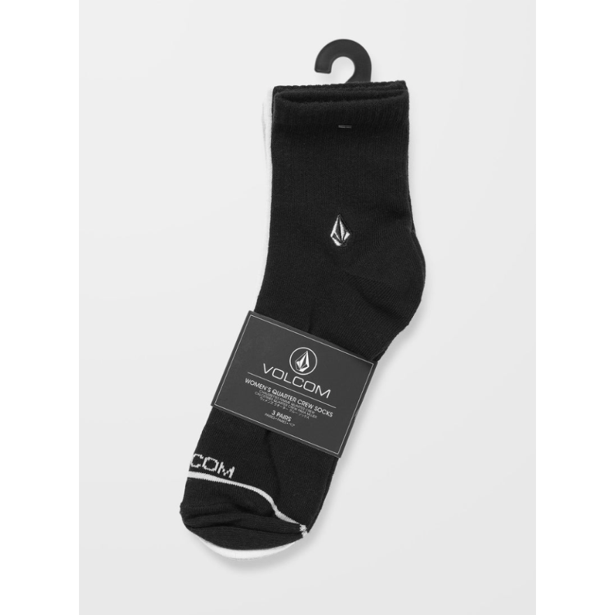 Women's Volcom The New Crew Sock 3PK Women's Volcom The New Crew Sock 3PK