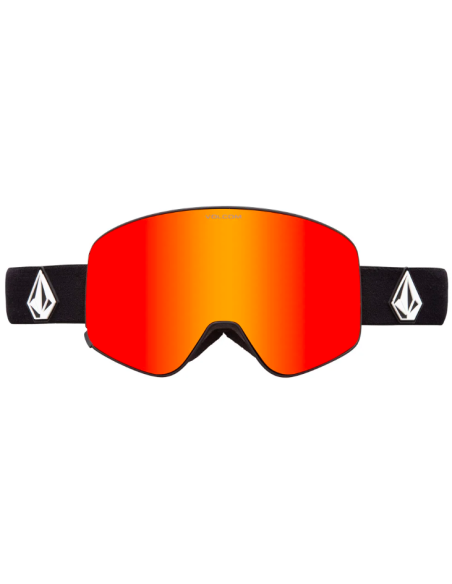 Volcom Odyssey Matte Black Goggle Red Chrome