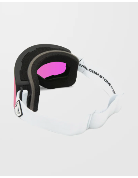 Volcom Odyssey Matte White Goggle Pink Chrome