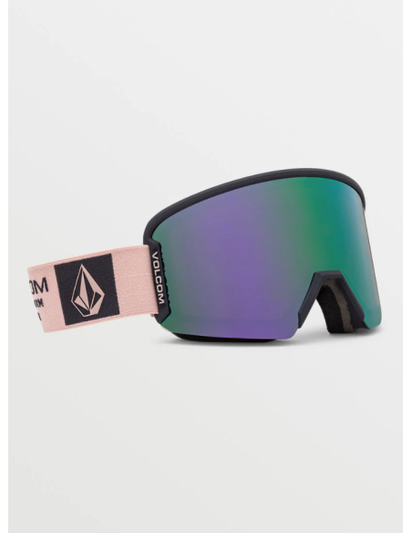 Volcom Garden 2 Adobe Rose Charcoal Goggle Purple Chrome