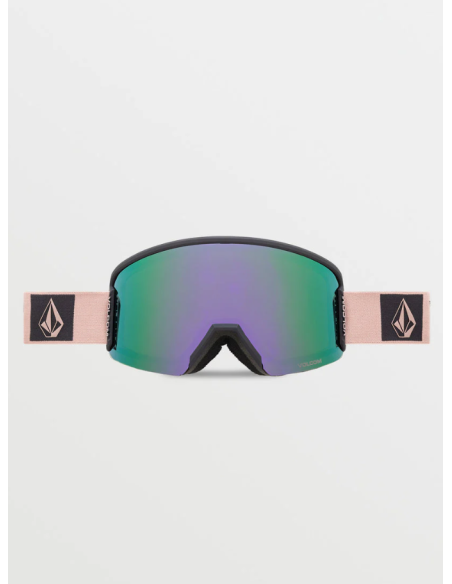 Volcom Garden 2 Adobe Rose Charcoal Goggle Purple Chrome