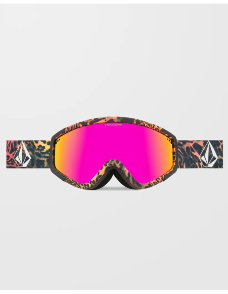 Volcom Attunga Acid Leopard Goggle Pink Chrome