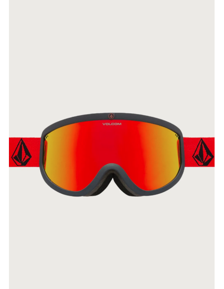 Volcom Footprints Crimson Cobalt Goggle Red Chrome