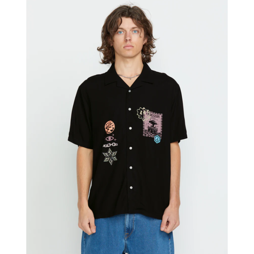 Men's Volcom Fa Filip Rygalski Woven Shirt Ss