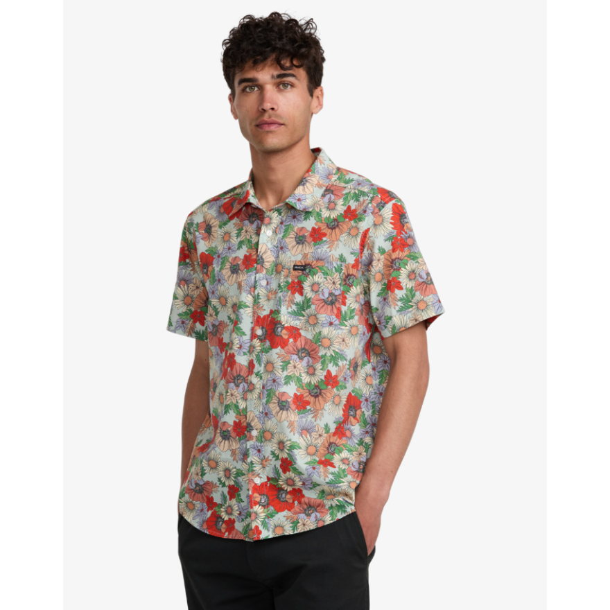 Men's Rvca Botanical Shirt Ss Men's Rvca Botanical Shirt Ss