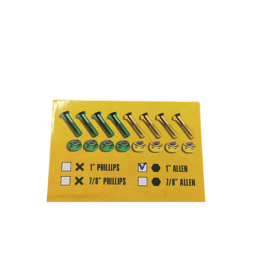Shake Junts Bolts 1" Allen 4Green...