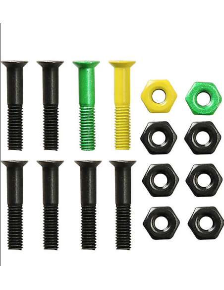 Shake Junts Bolts 1" Allen 1Green 1Yellow 6Black