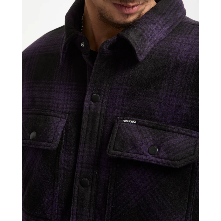 Men's Volcom Bowered Fleece Ls Shirt Men's Volcom Bowered Fleece Ls Shirt