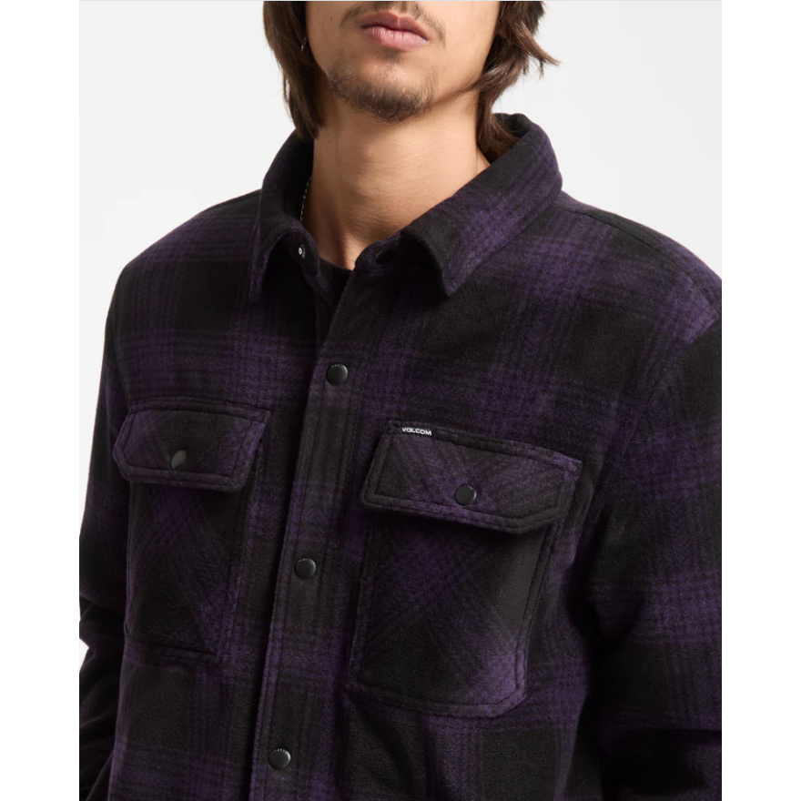 Men's Volcom Bowered Fleece Ls Shirt Men's Volcom Bowered Fleece Ls Shirt