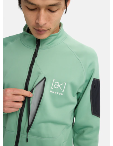 Men's Burton Ak Baker Stretch Fleece Fullzipnew345