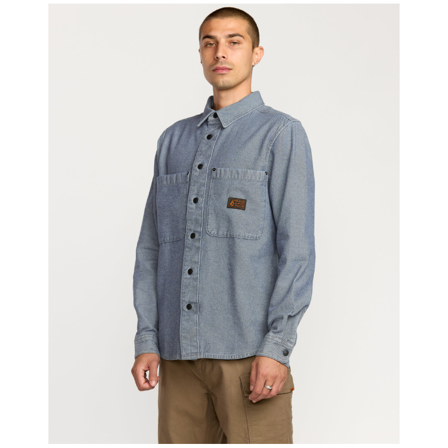 Men's Volcom Levelstone Shirt Lsn