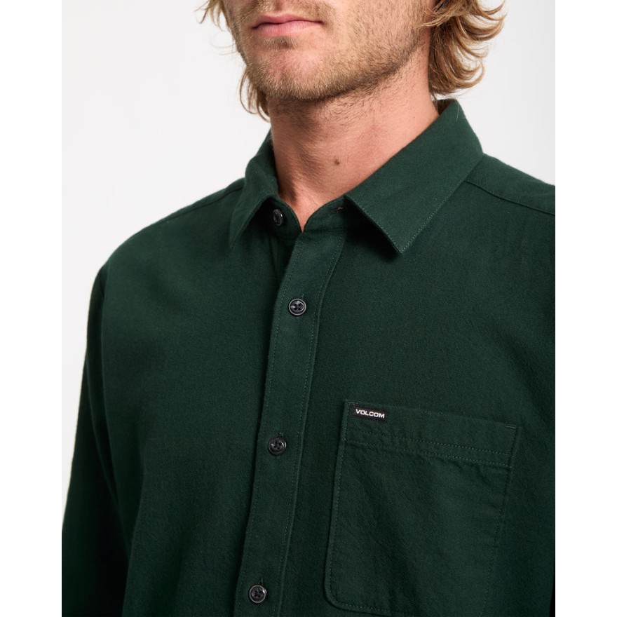 Men's Volcom Caden Solid Shirt Lsnew48