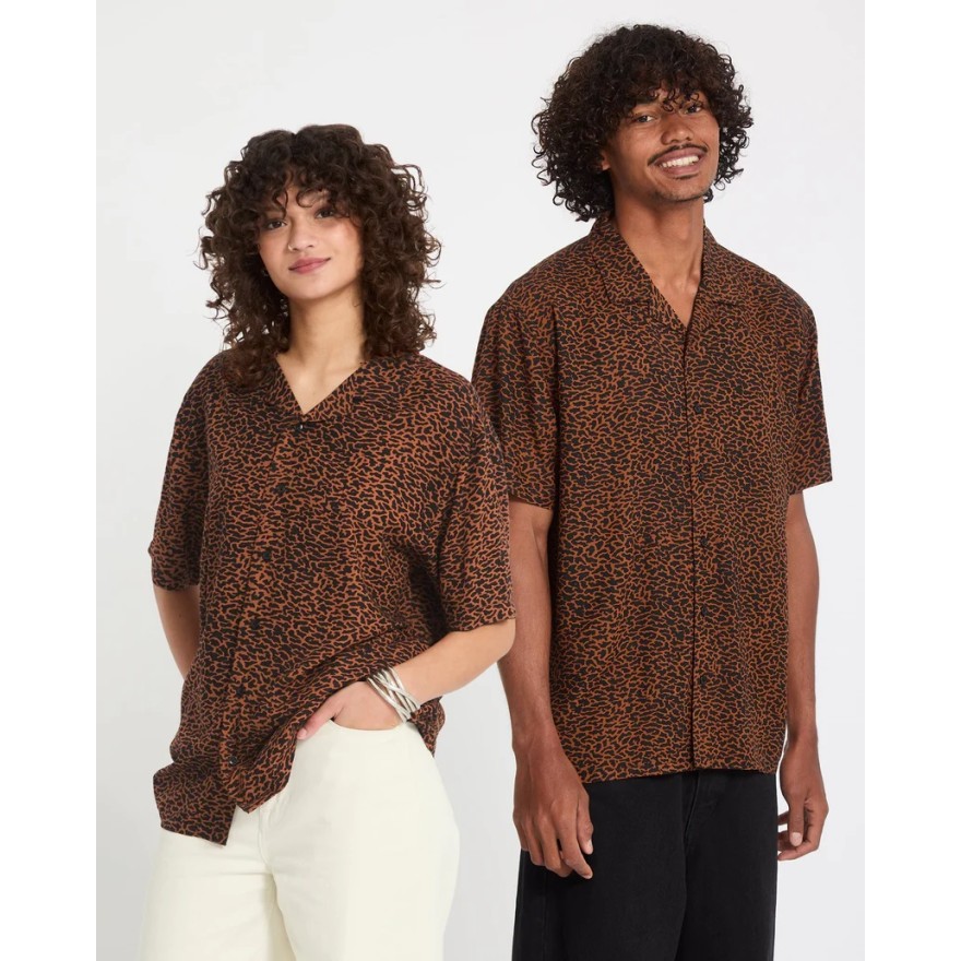 Men's Volcom Utopias Print Shirt Ss