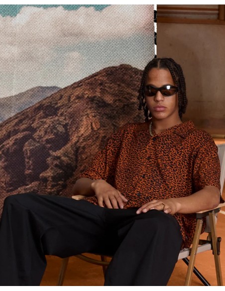 Men's Volcom Utopias Print Shirt Ss