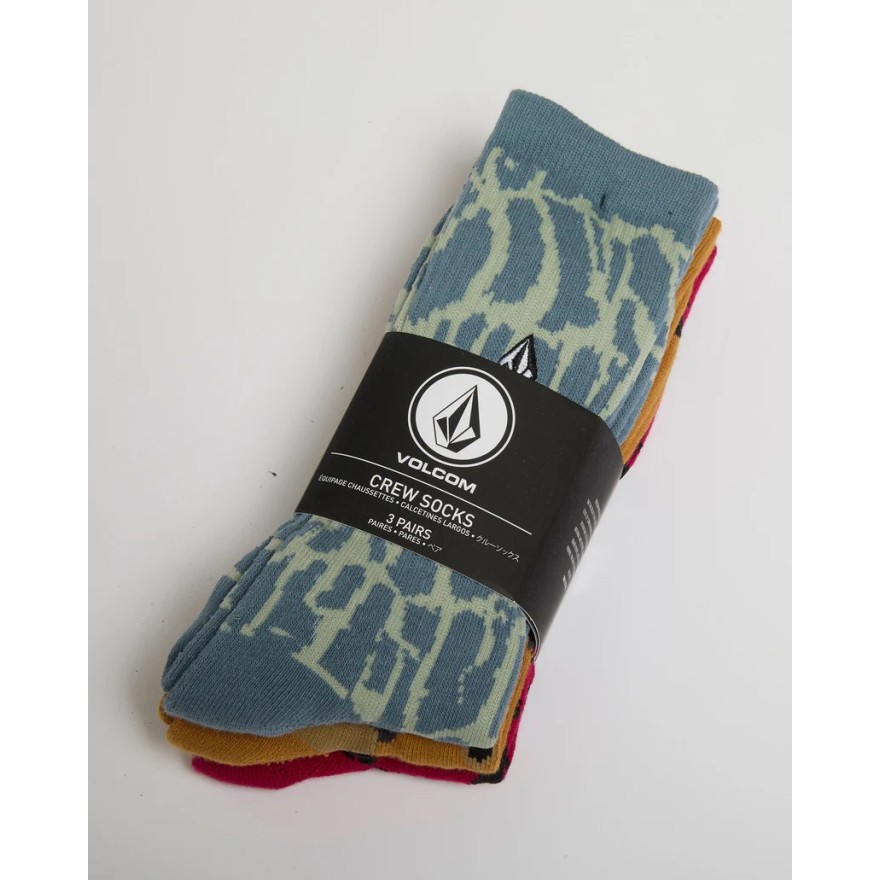 Men's Volcom Print Mixer Sock II 3Pk