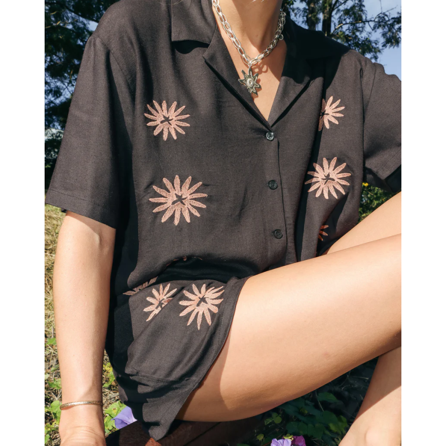 Women's Volcom Emb Midnite Ramble Top...