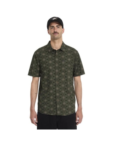 Men's Volcom Scaler Stone Woven Shirt Ss