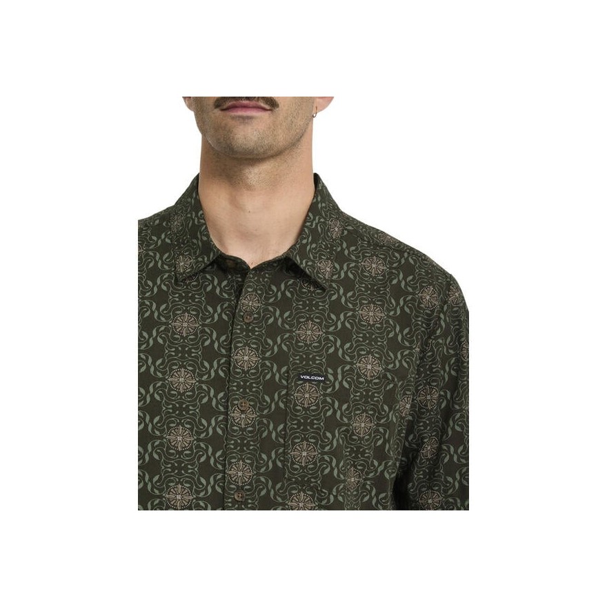 Men's Volcom Scaler Stone Woven Shirt Ss
