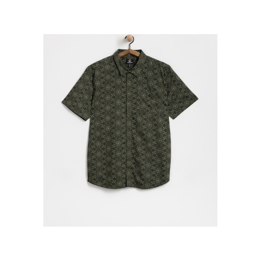 Men's Volcom Scaler Stone Woven Shirt Ss