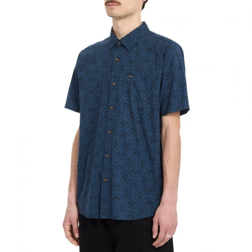 Men's Volcom Scaler Stone Woven Shirt Ss