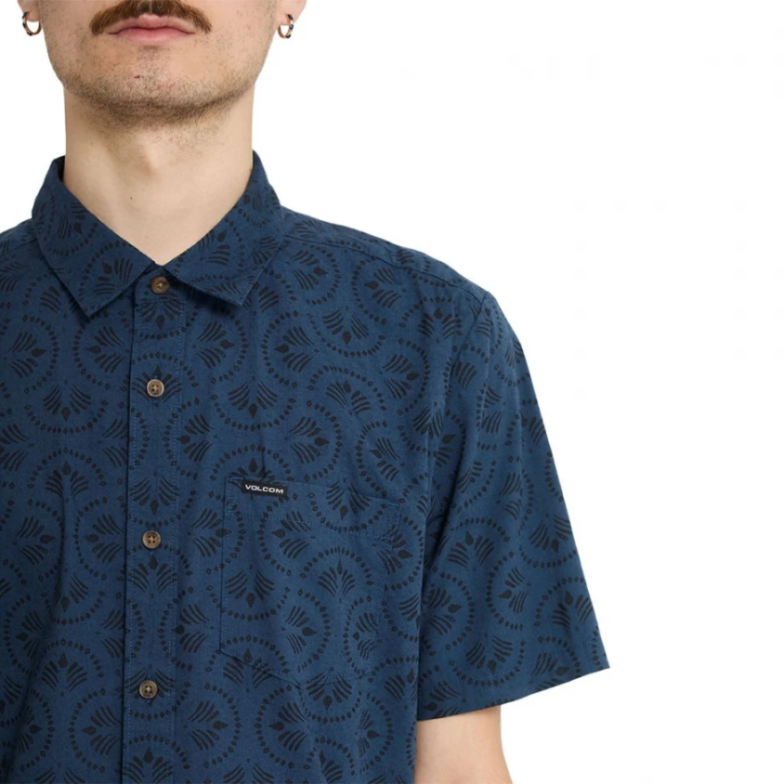 Men's Volcom Scaler Stone Woven Shirt Ss