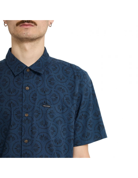 Men's Volcom Scaler Stone Woven Shirt Ss
