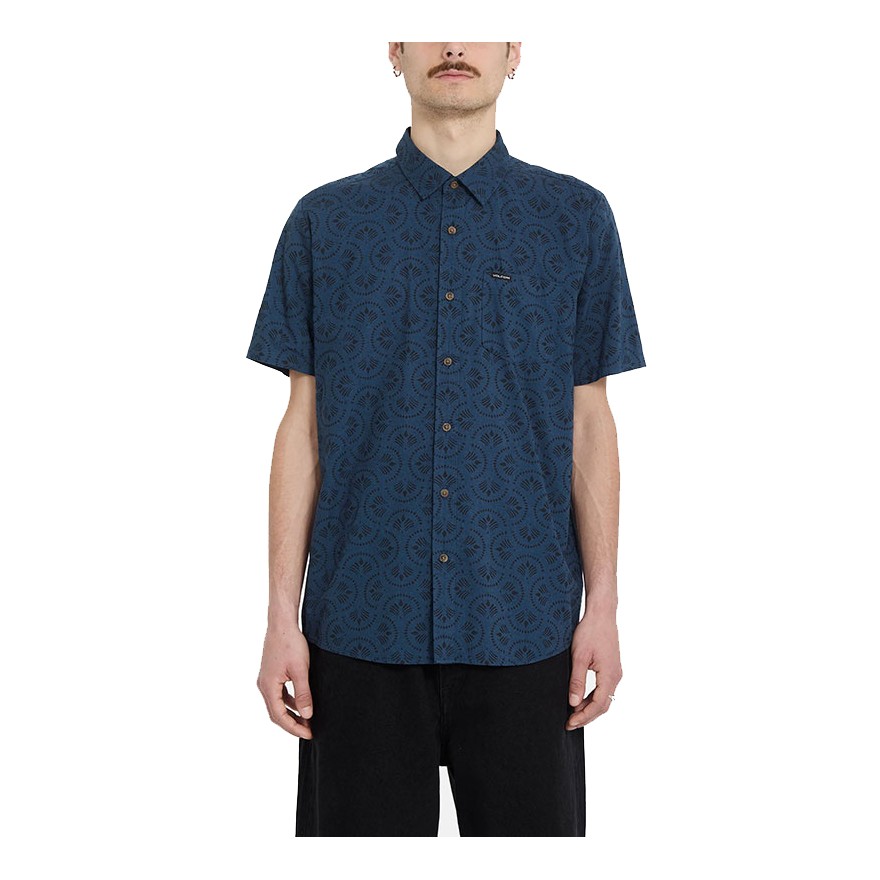 Men's Volcom Scaler Stone Woven Shirt Ss
