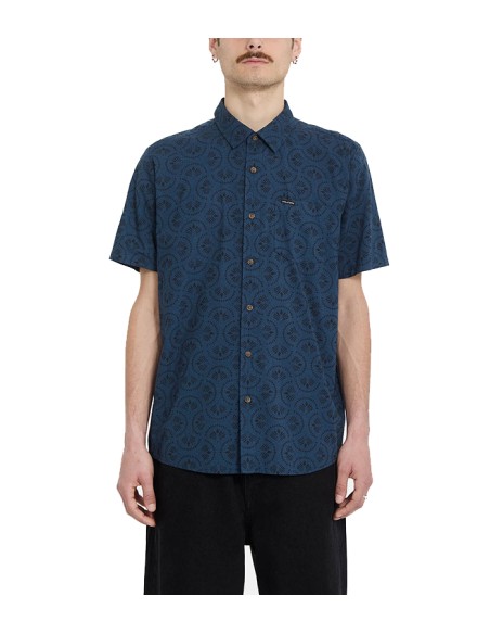 Men's Volcom Scaler Stone Woven Shirt Ss