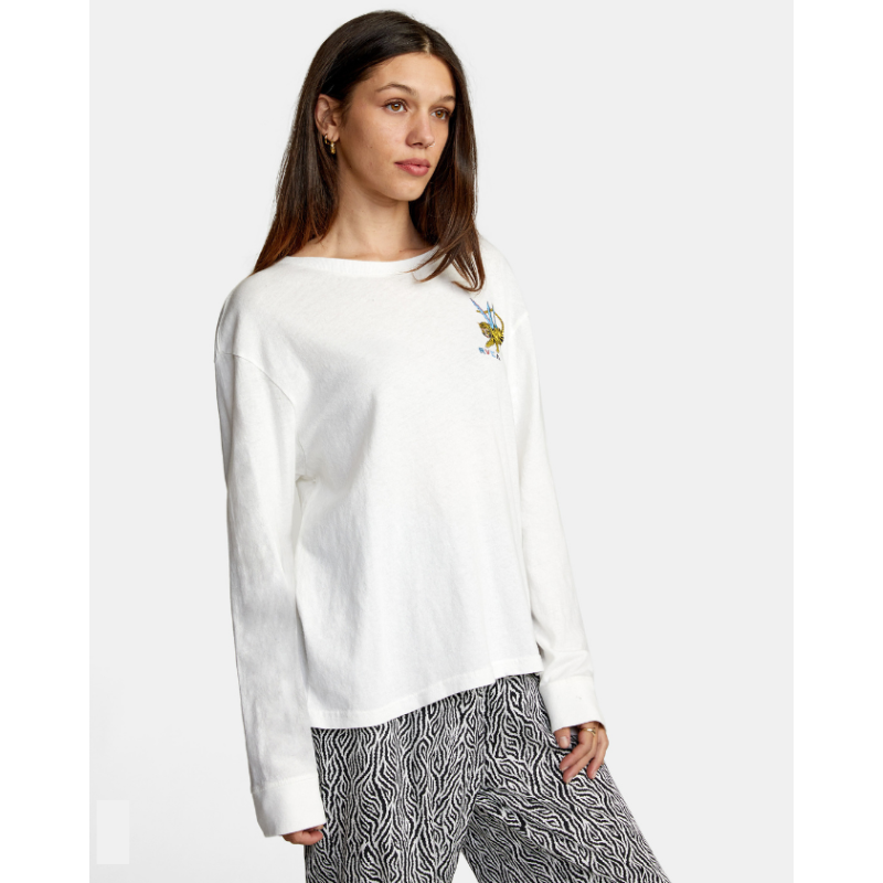 Women's Rvca Leines Tiger L/s