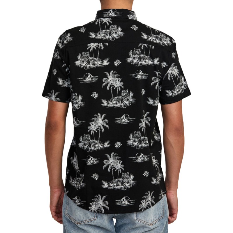 Men's Rvca Jean Jean Prowler Shirt Ss