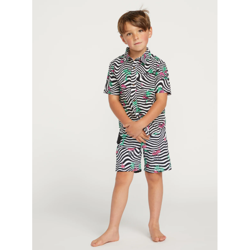 Kid's Volcom Flamingbros Shirt Ss Kid's Volcom Flamingbros Shirt Ss