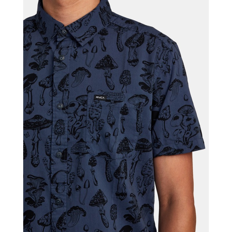 Men's Rvca Matus Mushroom Shirt Ss Men's Rvca Matus Mushroom Shirt Ss