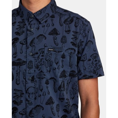 Men's Rvca Matus Mushroom Shirt Ss
