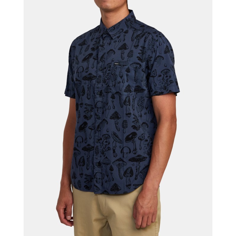 Men's Rvca Matus Mushroom Shirt Ss Men's Rvca Matus Mushroom Shirt Ss