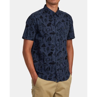 Men's Rvca Matus Mushroom Shirt Ss